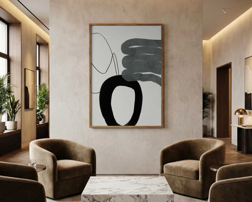 Malet linjer Swazz Kopie Plakat