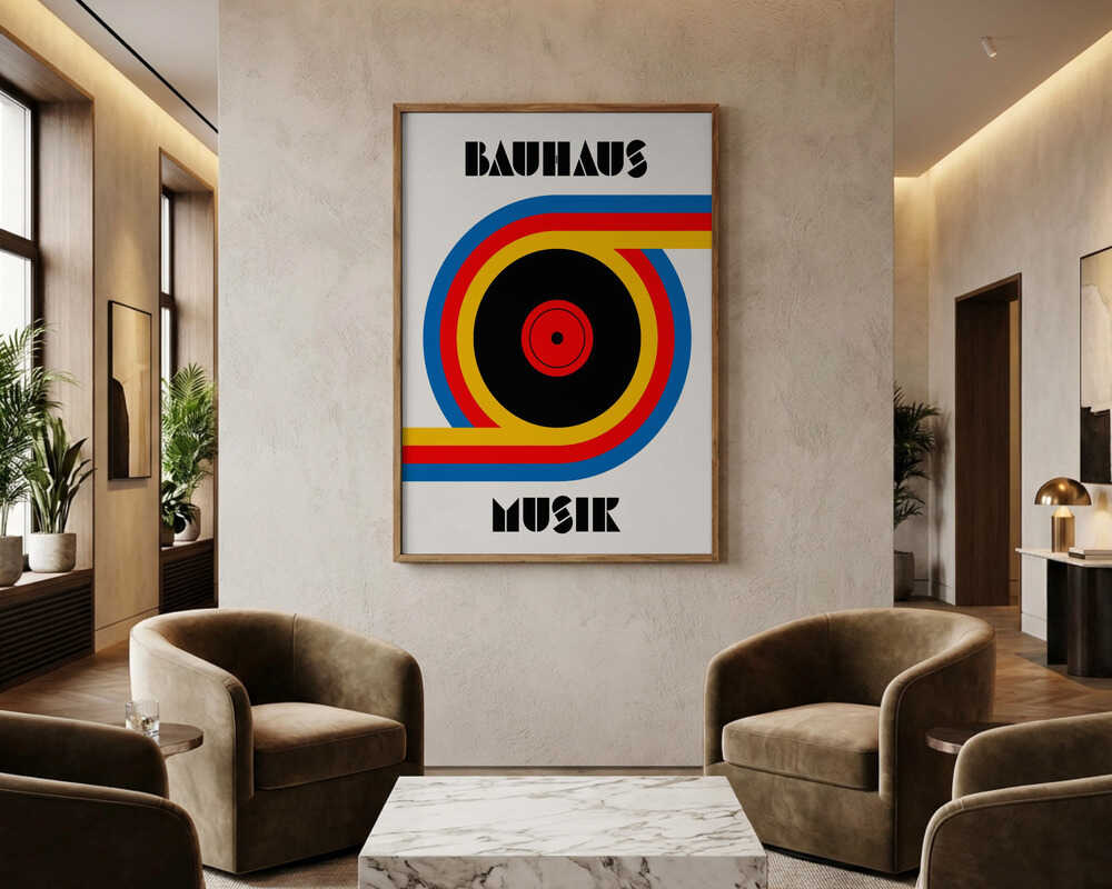 Bauhaus Music Skiv Poster