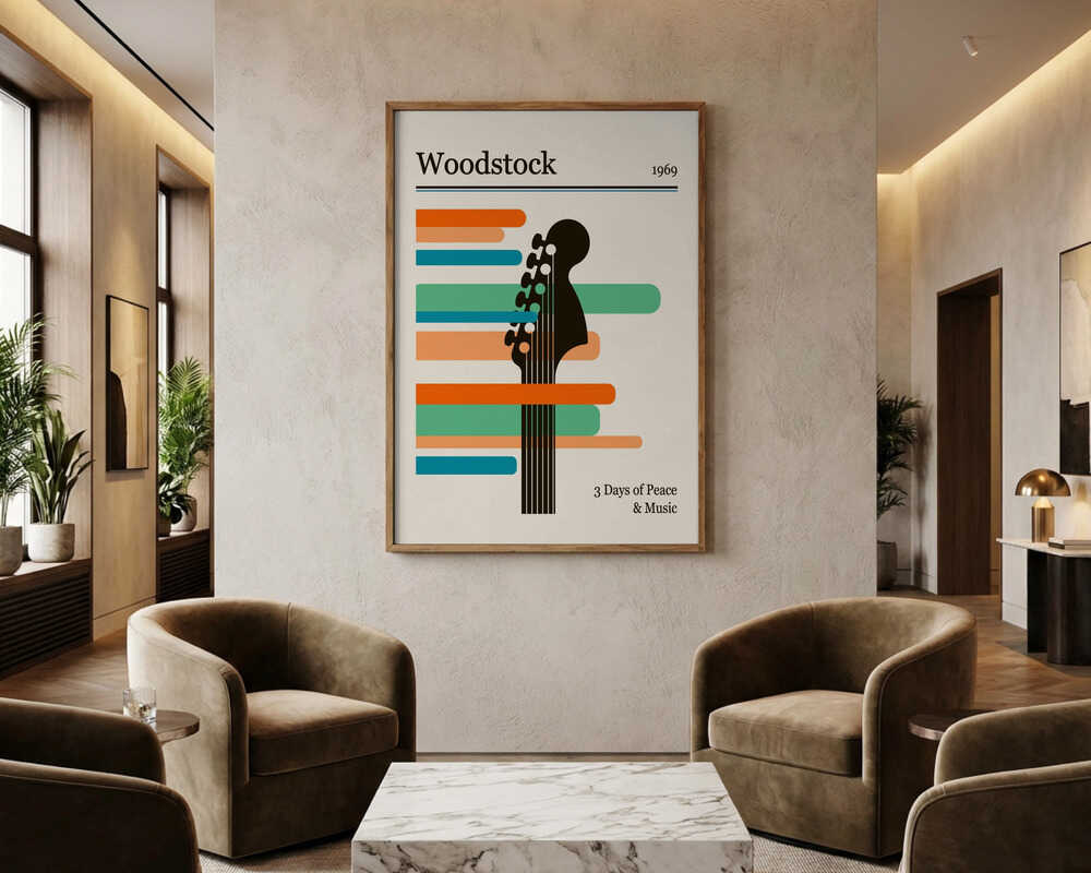 Woodstock gitarrfestival Poster