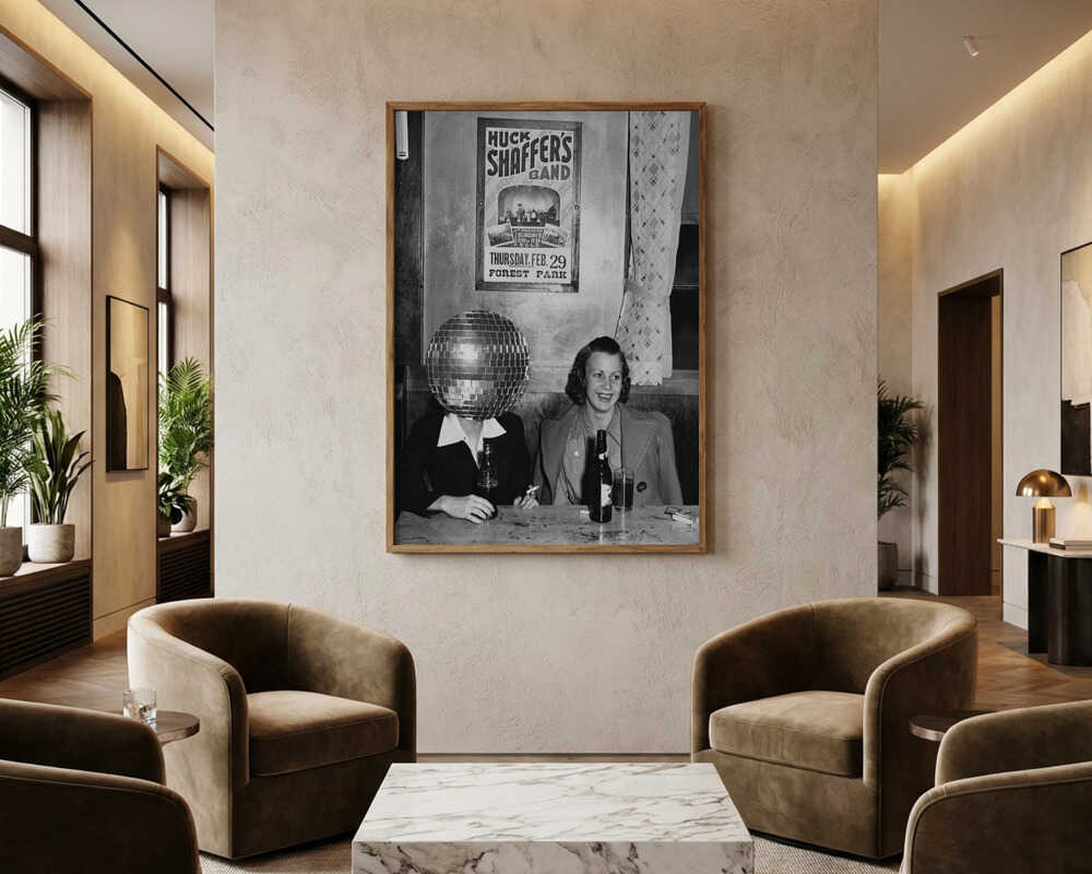 Retro discobar Poster