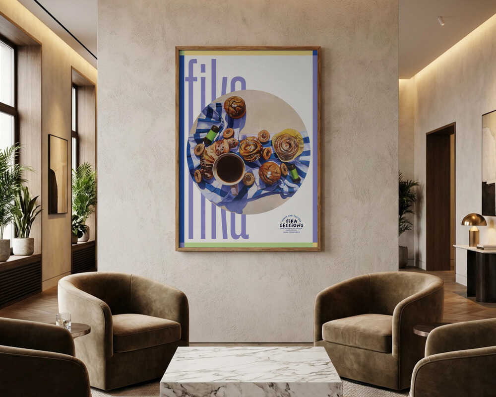 Svensk Fika-Lækkerier Plakat