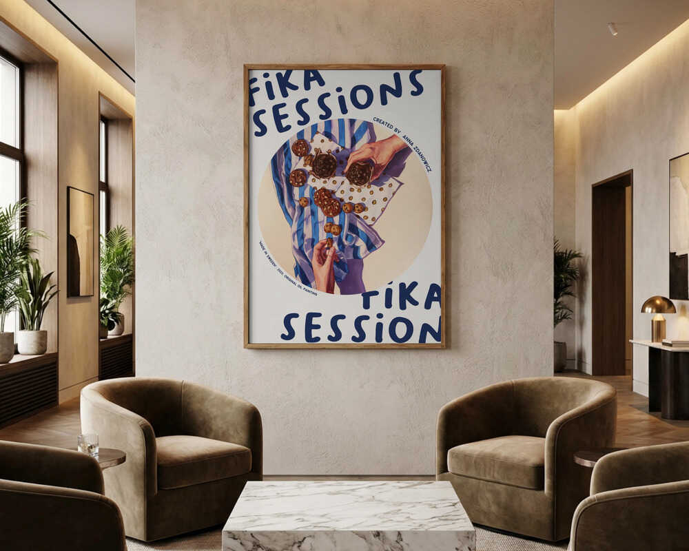 Fika Cookie Break Poster