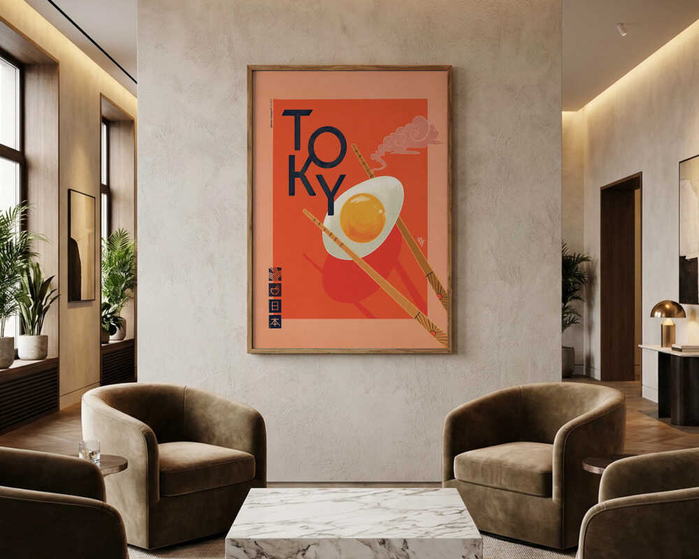 Tokyo Ramen Ägg Poster