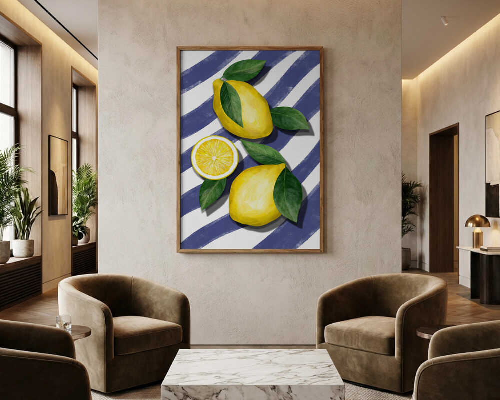 Pigga citronränder Poster