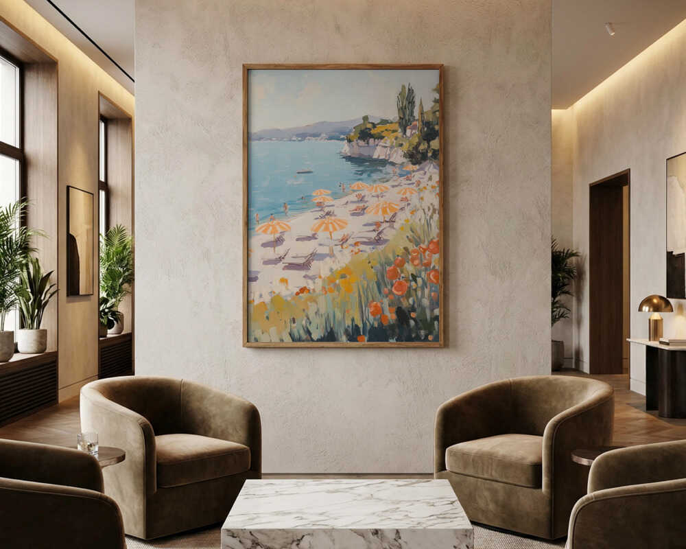 Medelhavsstranddag Poster