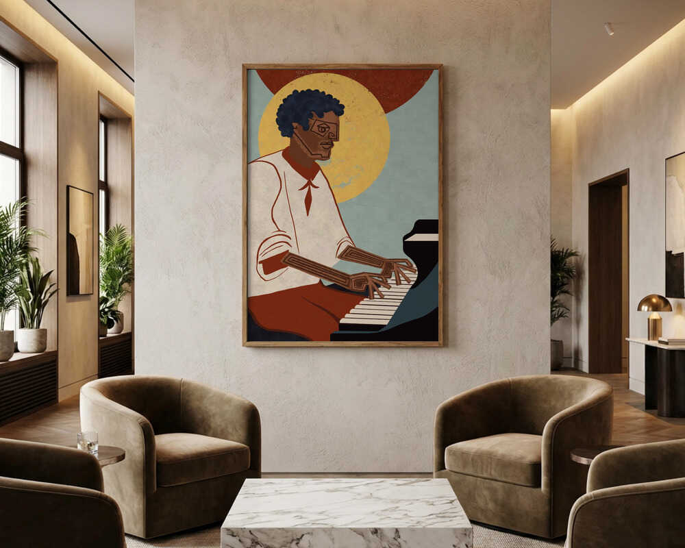 Själfull Pianist Poster