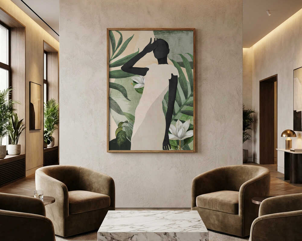 Elegant Tropisk Ro Plakat