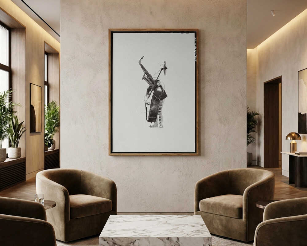 Jazzrytmekollageplakat