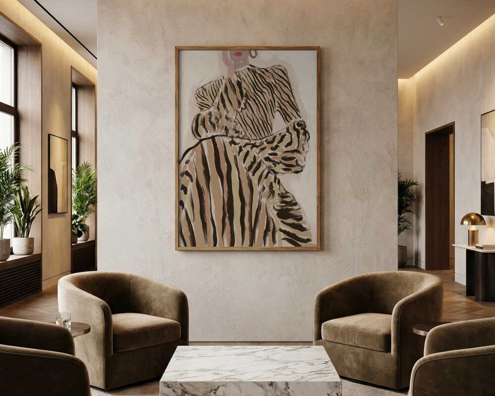 Zebra Elegance Plakat