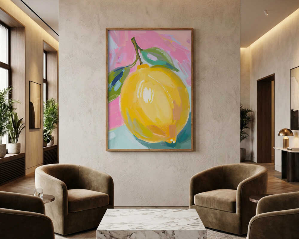 Plakat med Solbeskinnet Citrus-brist
