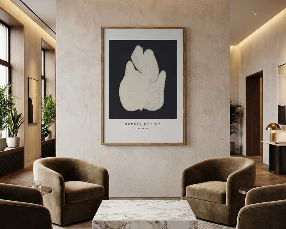 Abstrakt Blomster Poster