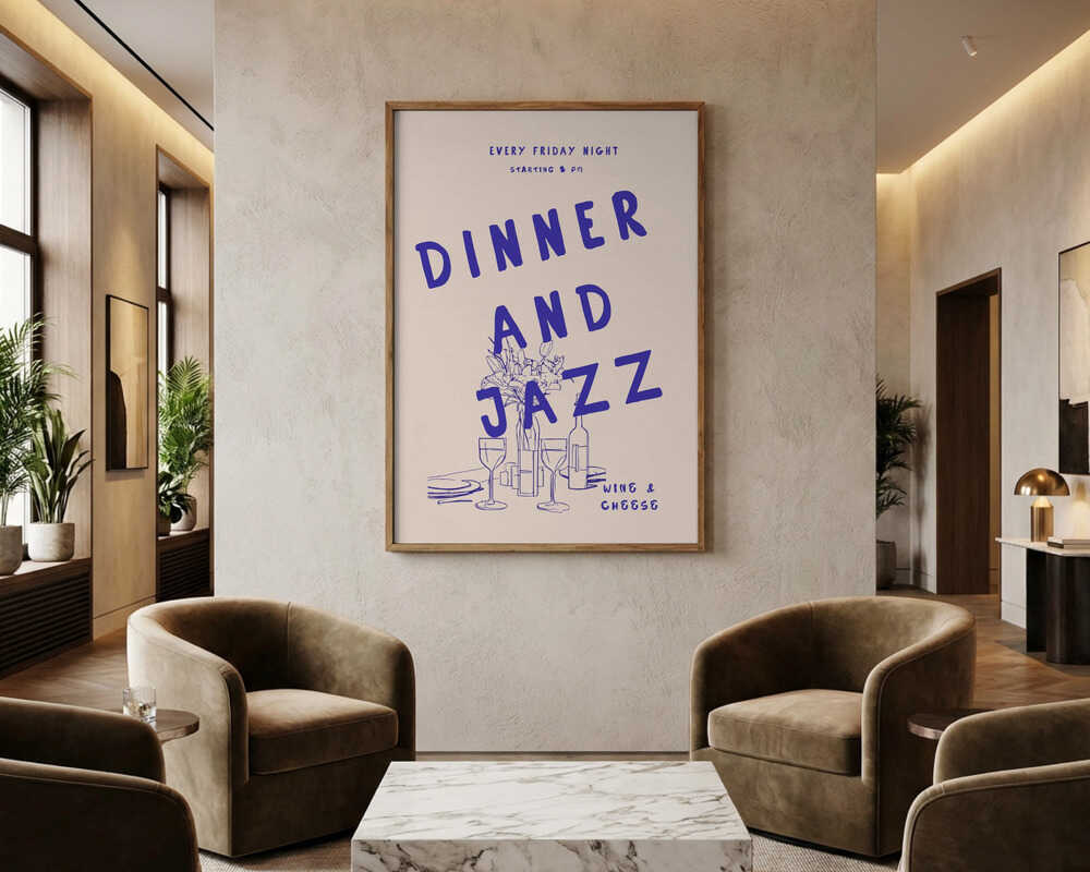 Jazzkväll Fest Poster