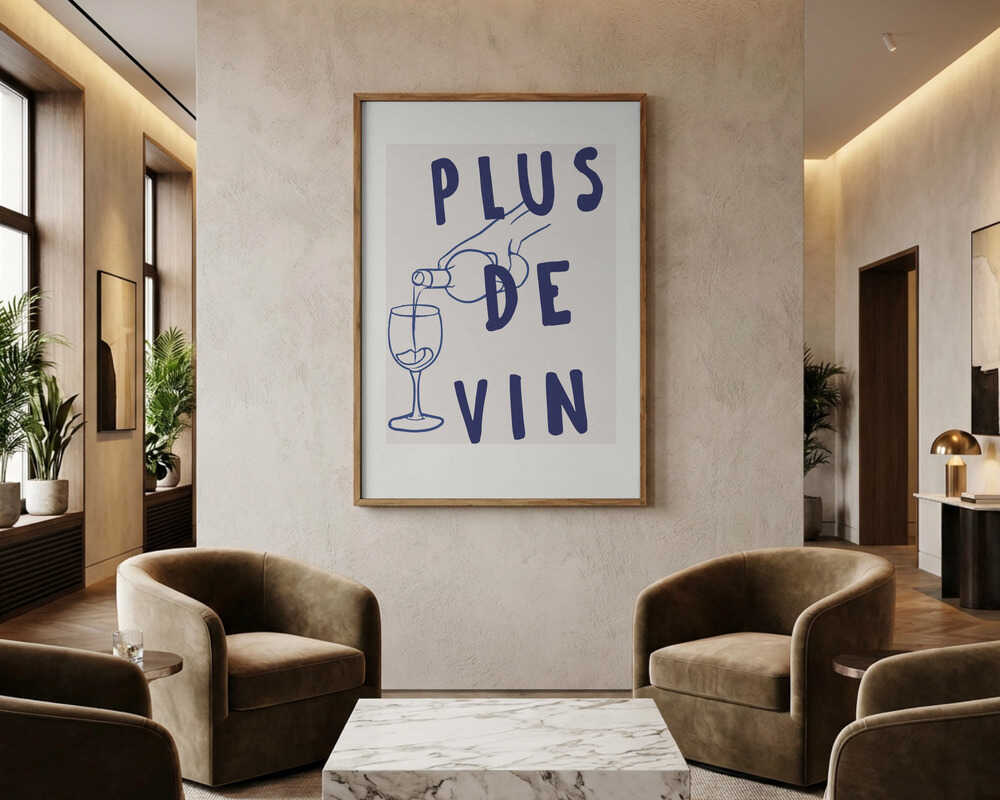 Vin som hälls Poster