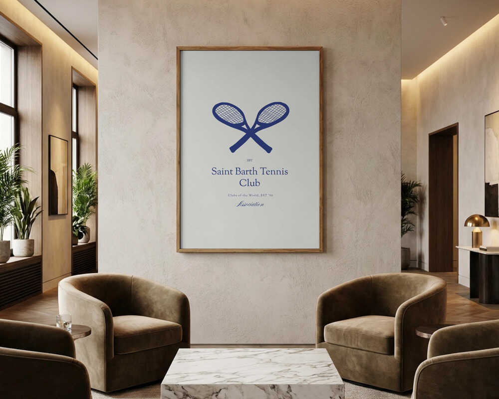 Saintbarthtennisclub Poster
