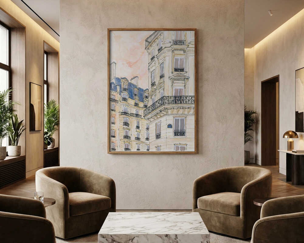 Plakat fra et parisergadehjørne