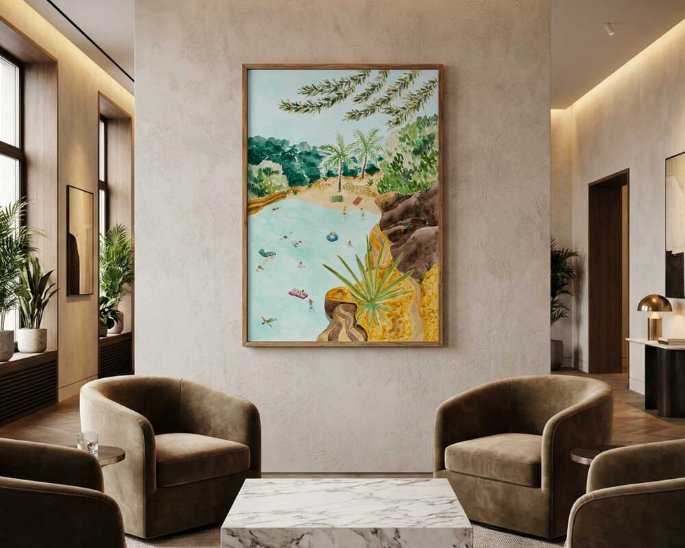 Tropisk Lagun-Oas Poster