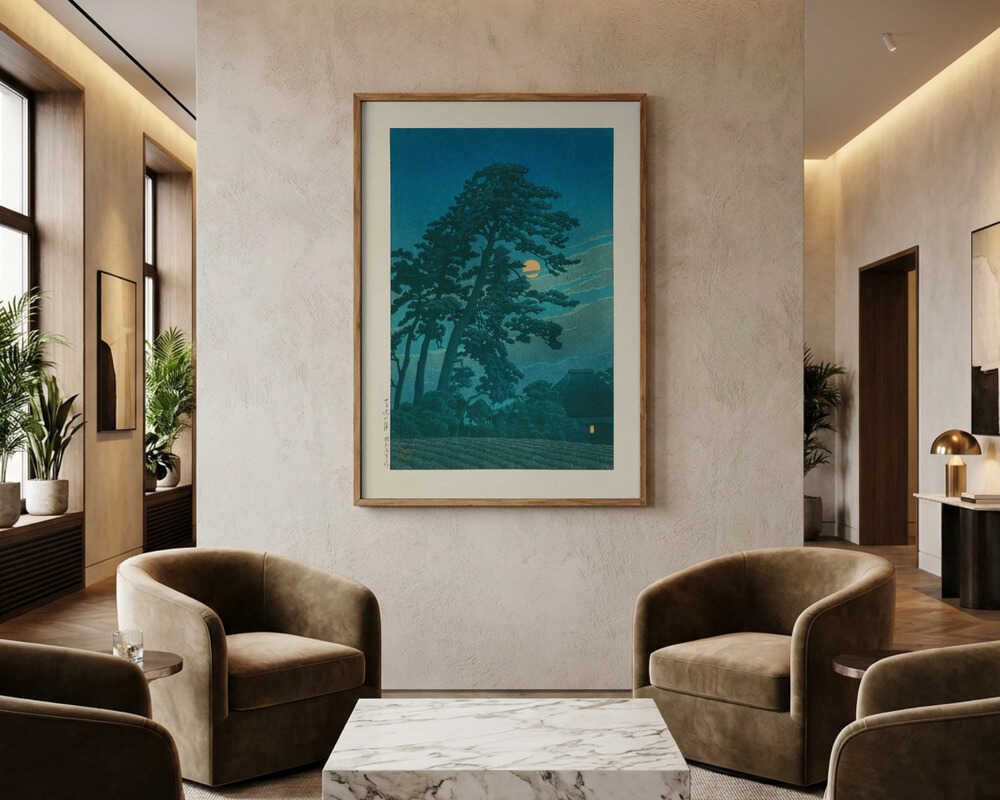 Måne ved Magome Plakat