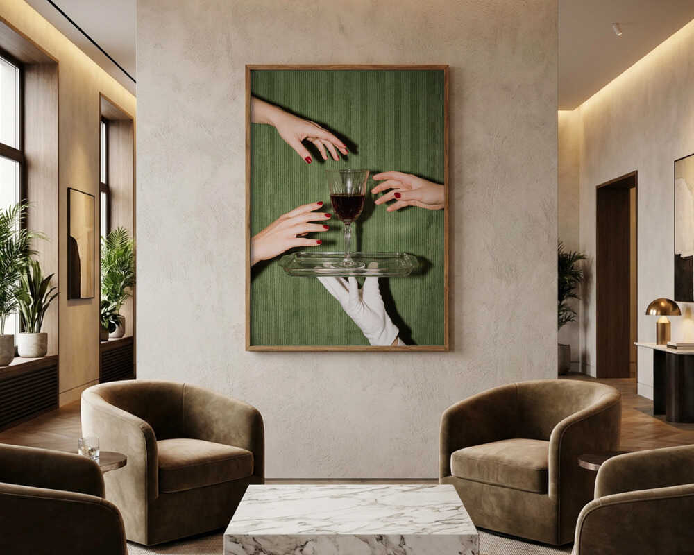 Elegant Wine Service Poster
