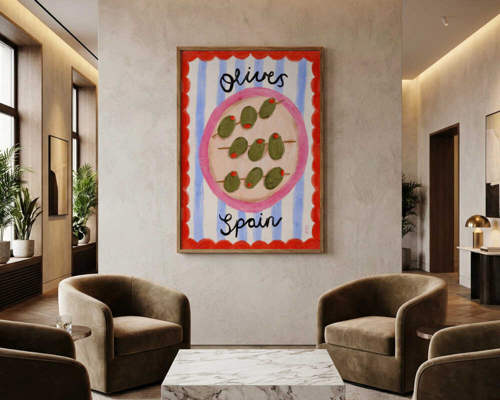 Plakat: Spansk Olivenfad