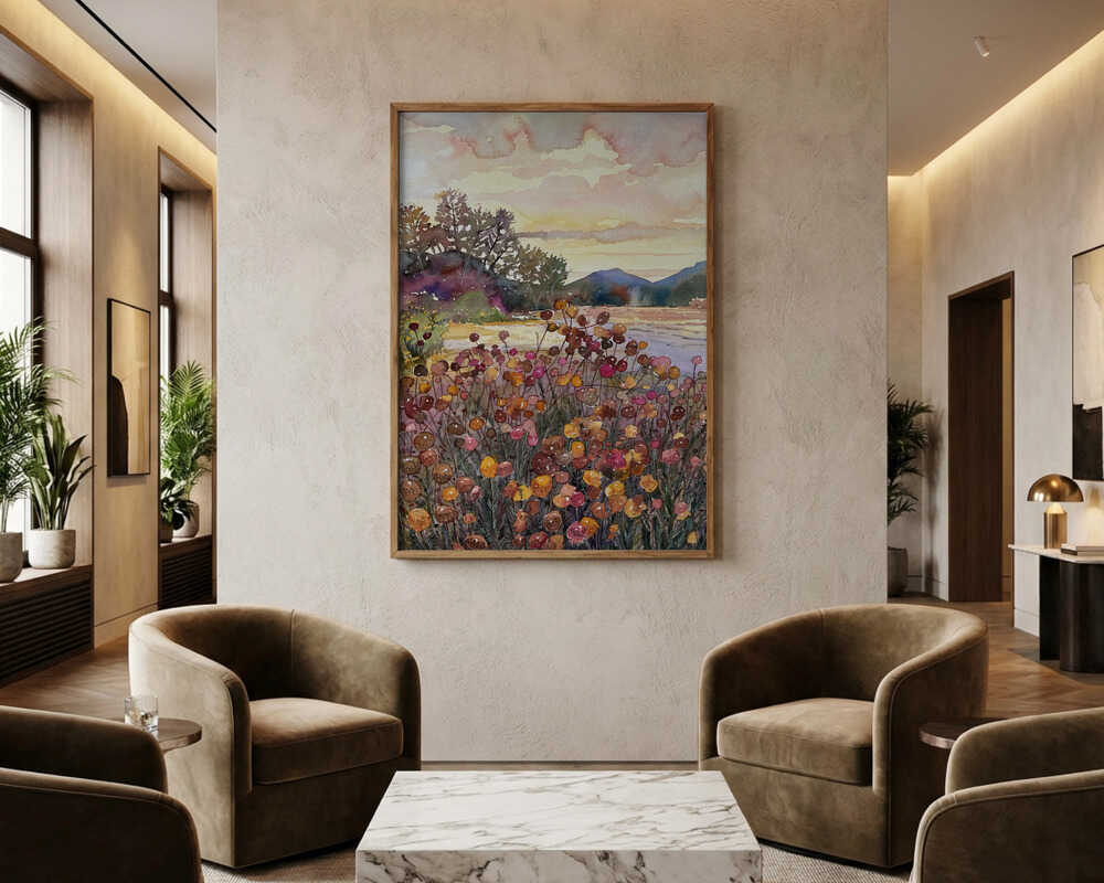 Golden Hour Bloom Plakat