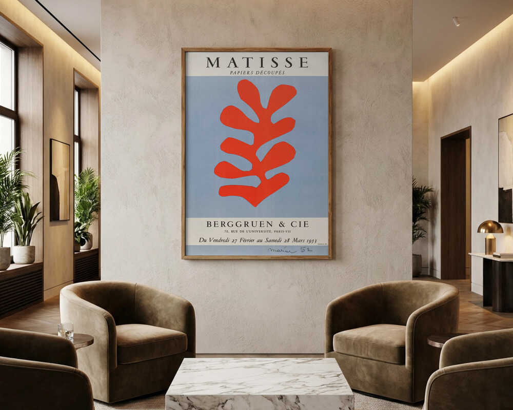 Henri Matisse's Papiers Decoupés (1953) Poster