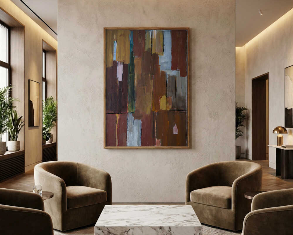 Earthy Color Blocks Poster