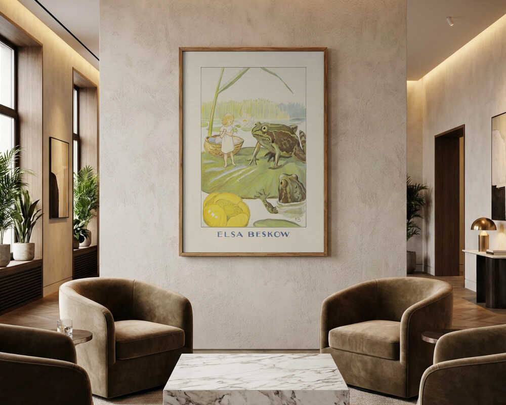 Tummelisa Grodorna, Elsa Beskow Hc Andersen Poster