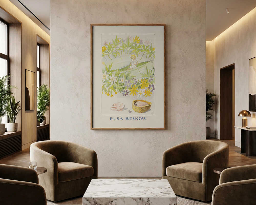 Tummelisa I Vattnet, Elsa Beskow Hc Andersen Poster