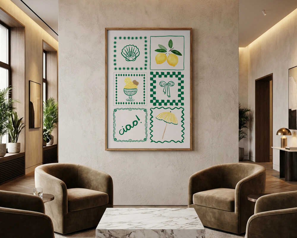 Cheerful Italian Summer Poster