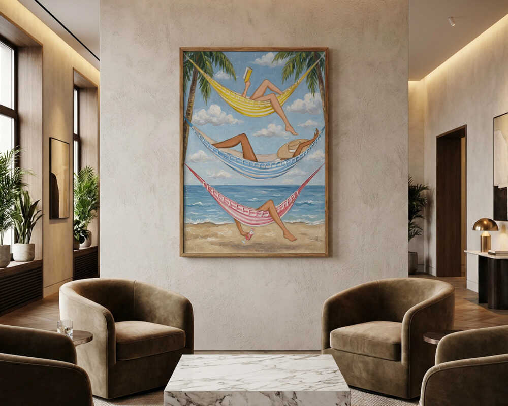 Tropical Hammock Getaway Poster