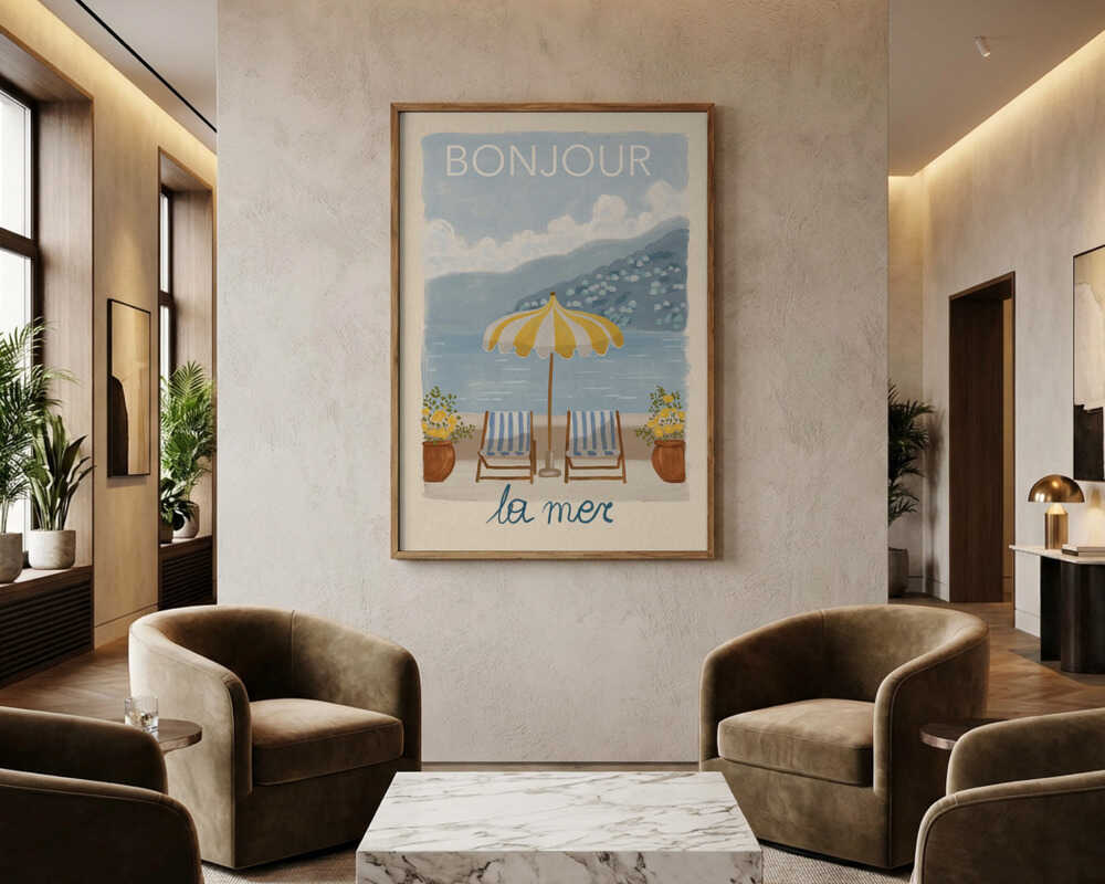 Bonjour La Mer Retreat Poster