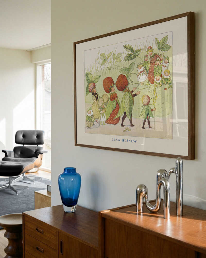 Lasse Liten I Trädgården Jordgubbsfamiljen Poster