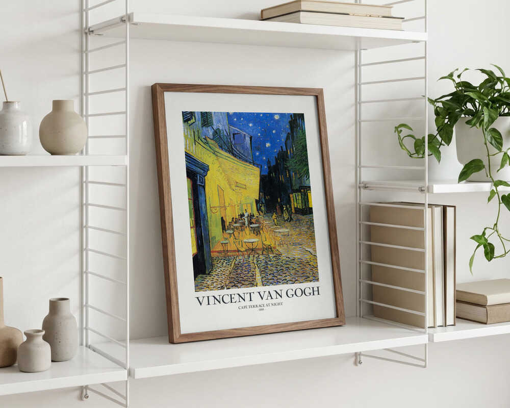 Vincent Van Gogh Kaféterrass På Kvällen Affisch