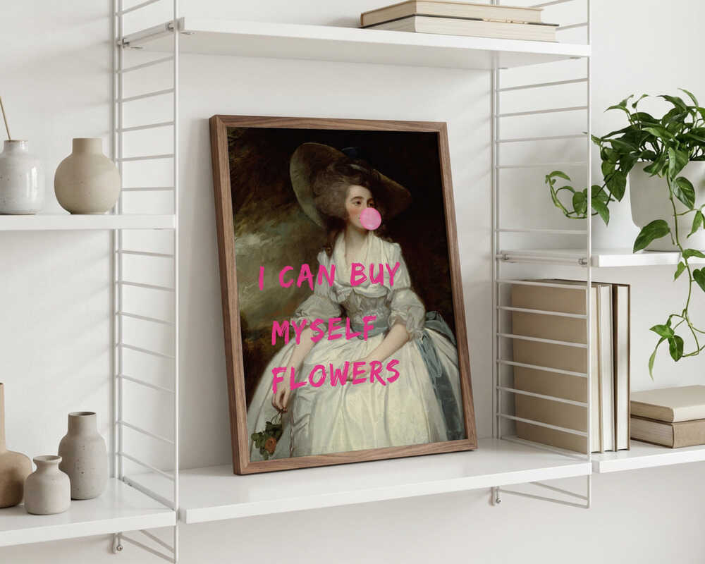 Jag kan köpa blommor till mig själv