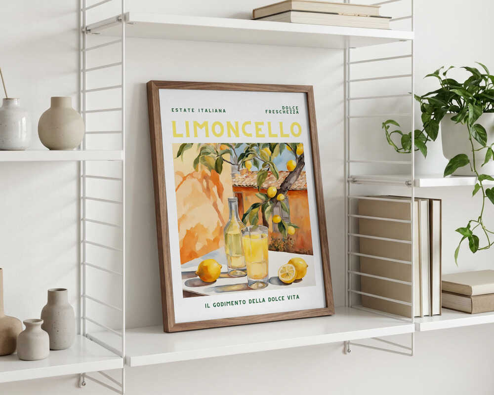 Limoncello, Akvarell, Färsk