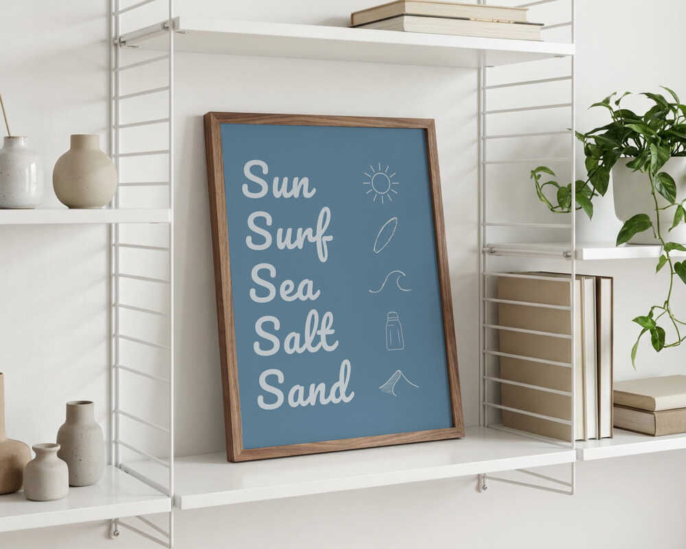 Sun Surf Sea Salt Sand Dark Blue