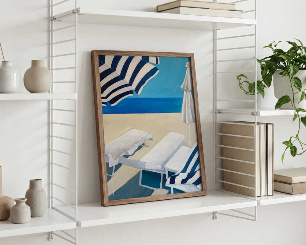 Strandnära lugn poster