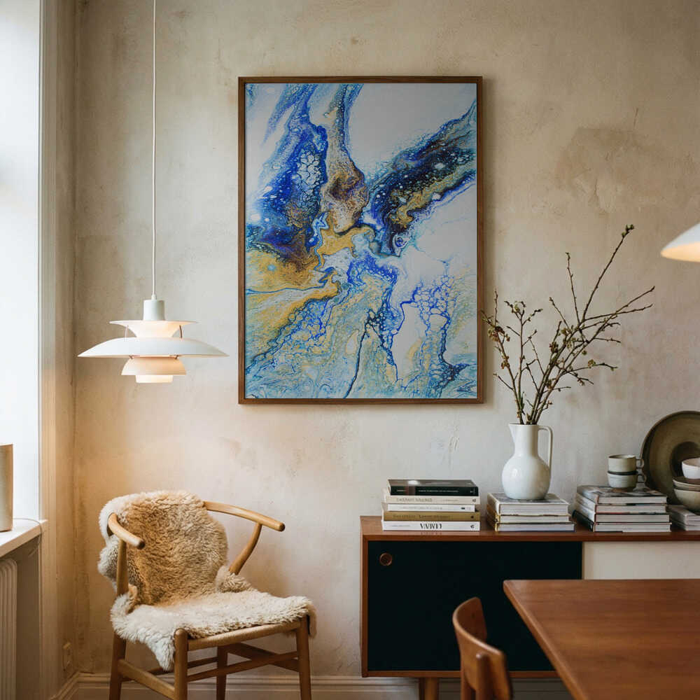 Gyllenblå flödes Poster