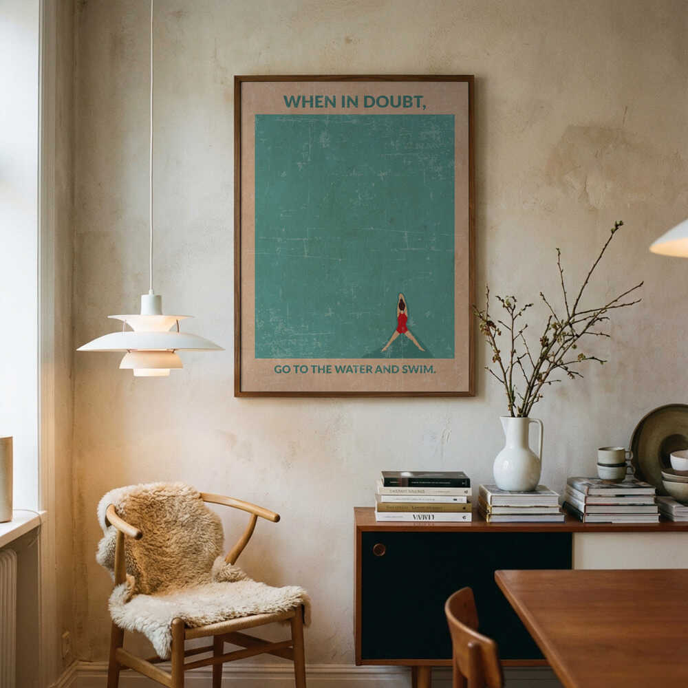 Åbent vand Standard plakat