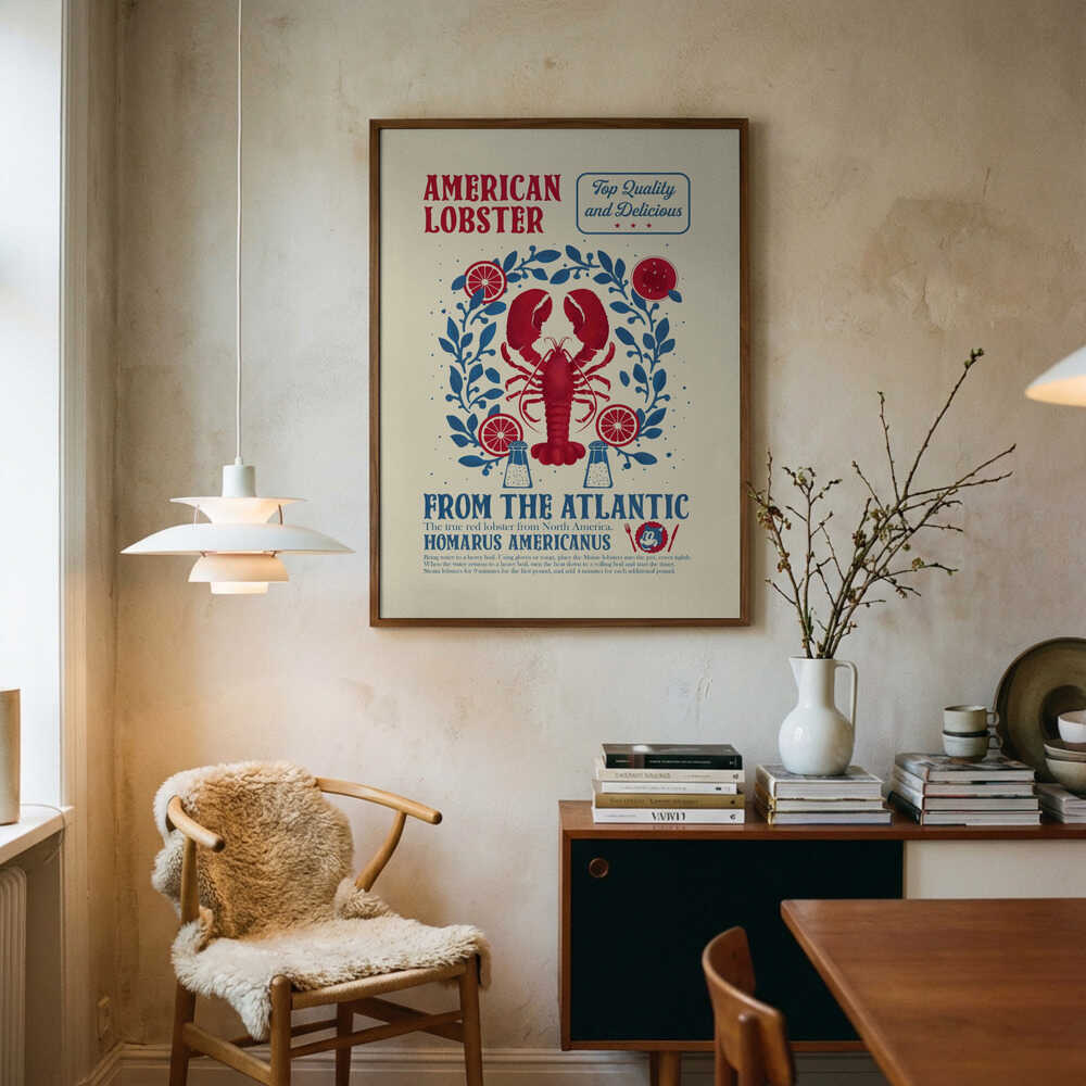 Lobster kitchen print