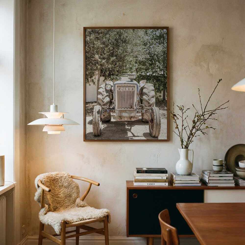 Rugged Tractor Scene