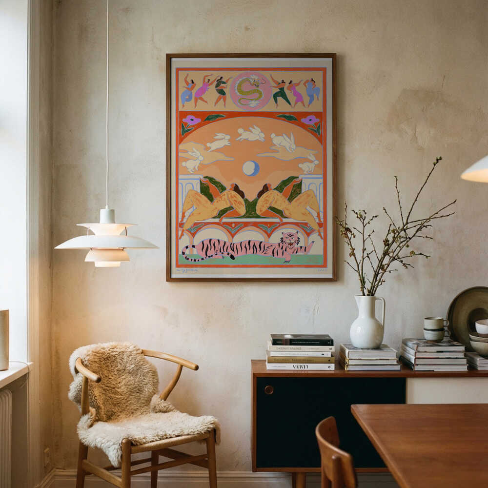 Kanin hoppar över månen