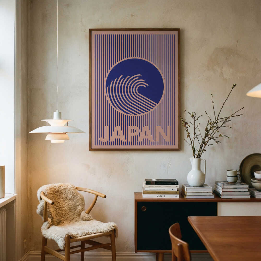 Stora vågen i Kanagawa Poster