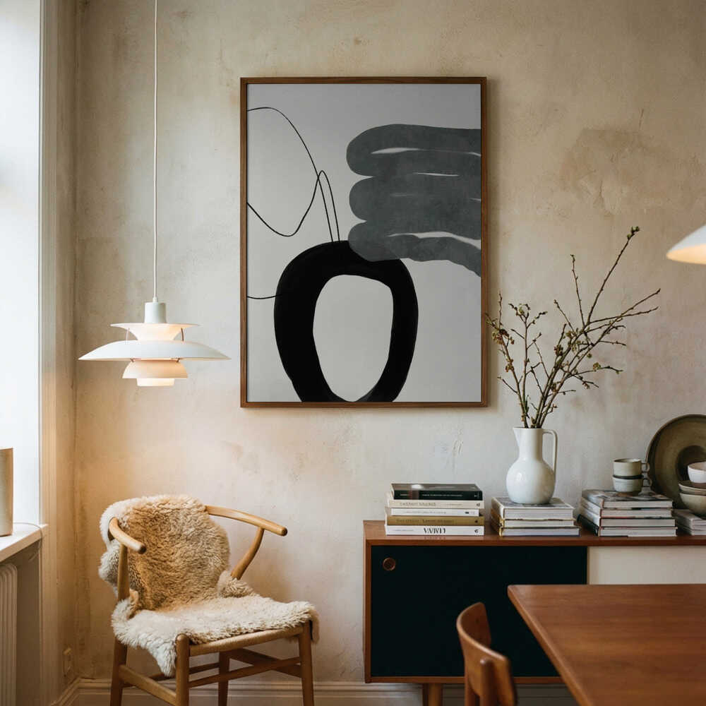 Malet linjer Swazz Kopie Plakat