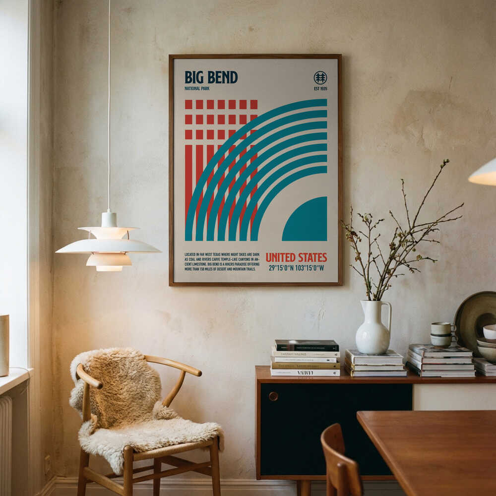 Big Bend nationalpark rese Poster