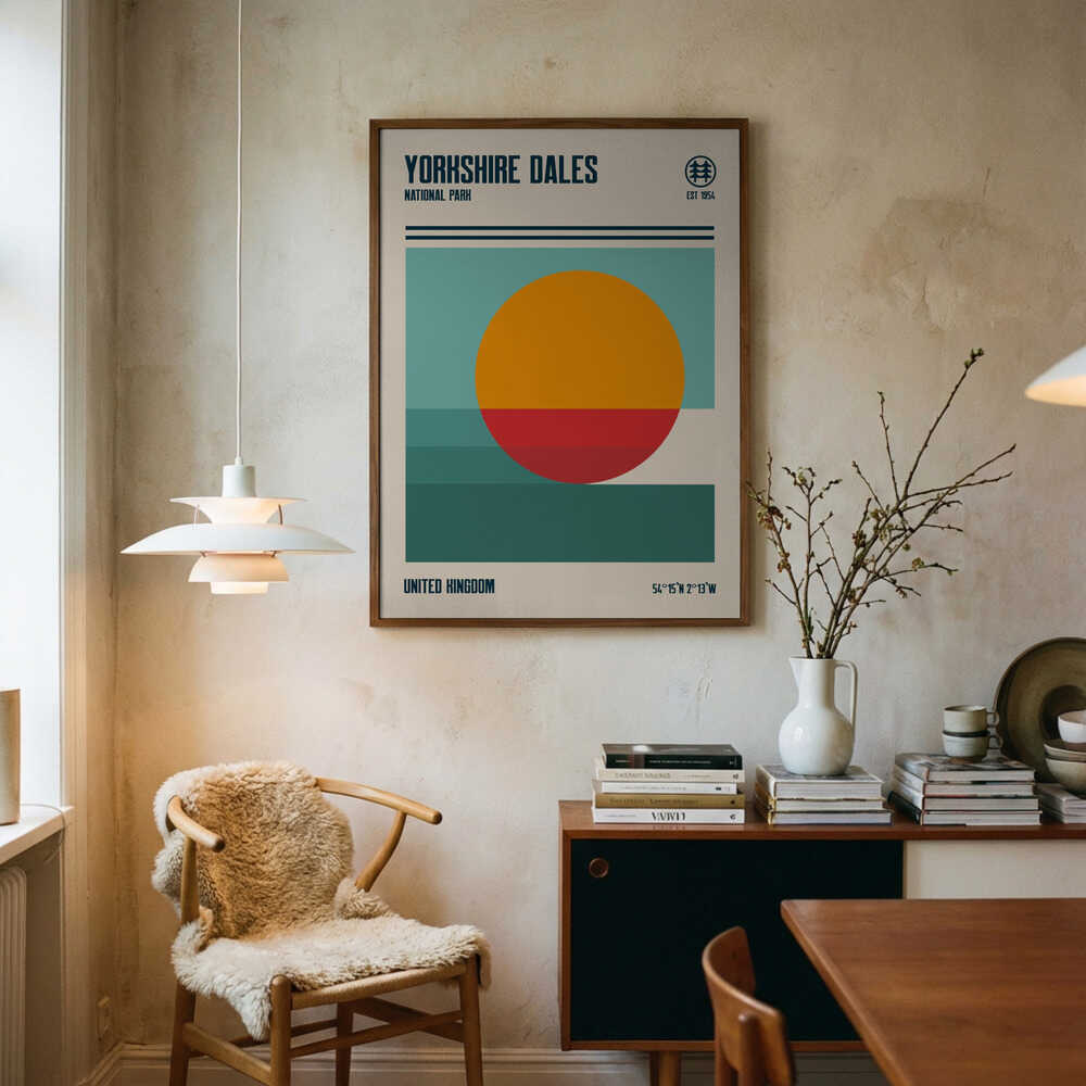 Yorkshire Dales nationalpark rese Poster