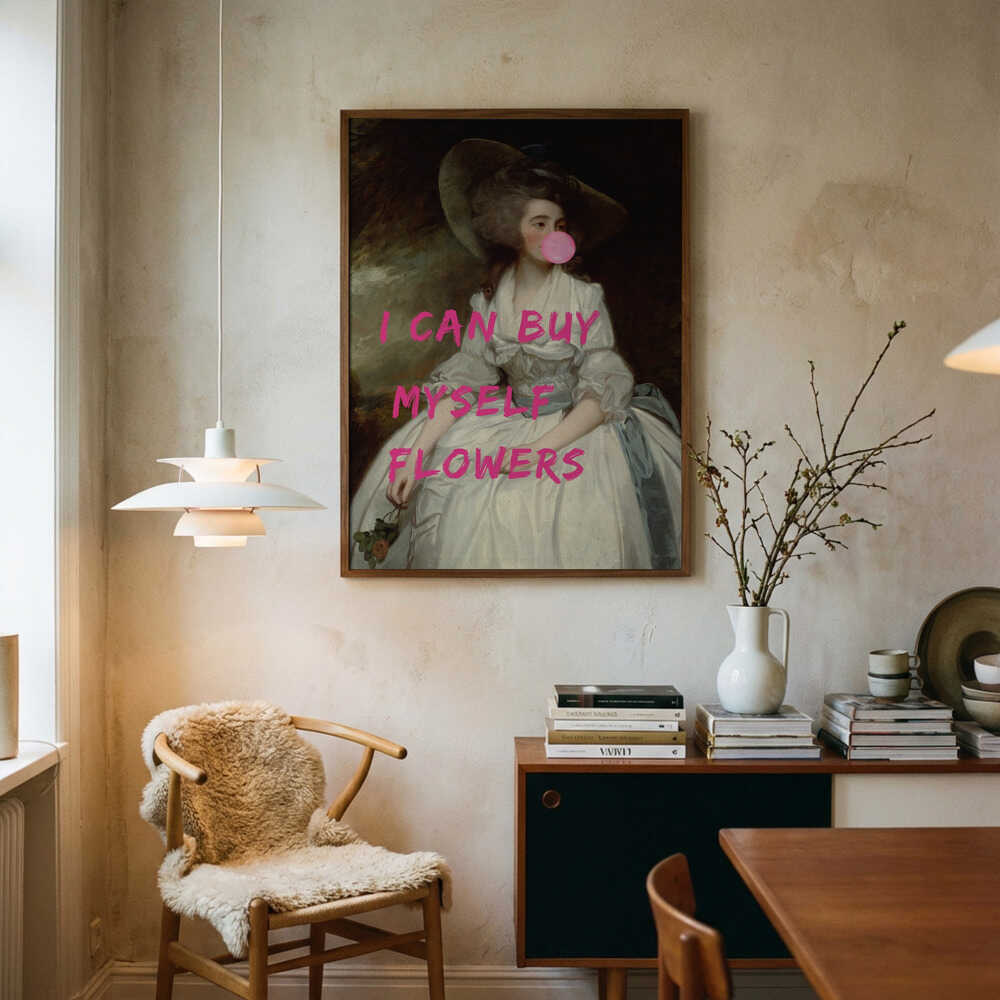 Jag kan köpa blommor till mig själv