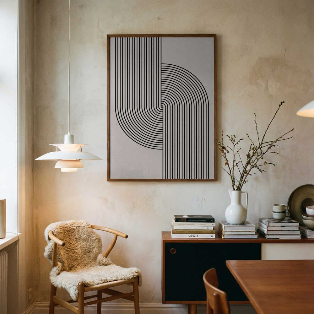  Krökt symmetri Poster