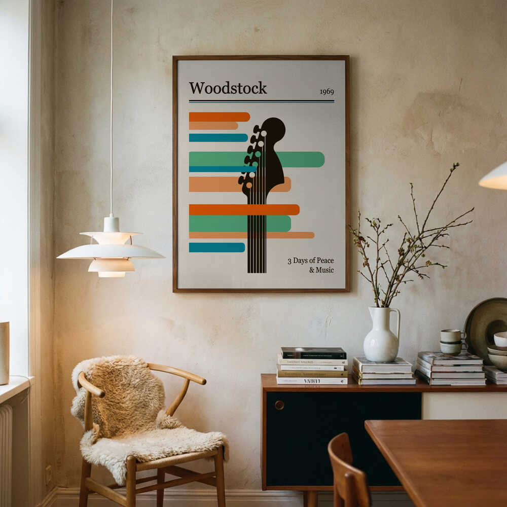 Woodstock gitarrfestival Poster