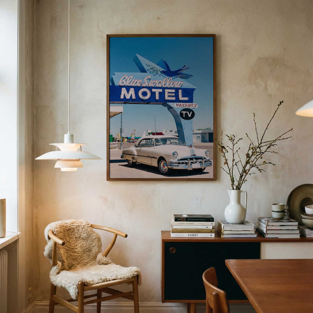 Route 66 Motel Klassisk Plakat